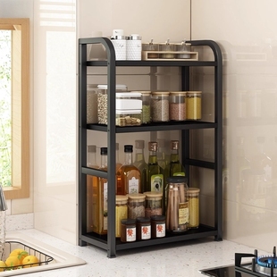 厨房调料置物架家用台面多功能油盐酱醋调味罐多层收纳架调味料