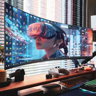 32英寸曲面165HZ液晶144HZ显示器带鱼屏幕2K电脑27电竞游戏高清34