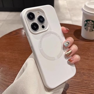 适用苹果15promax磁吸手机壳新款13pro液态硅胶iphone14promax全包防摔12高级感女款11简约纯色ins男plus情侣