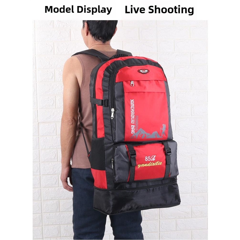 100L户外登山包男士大容量农工背包行李袋结实耐用的防水背包