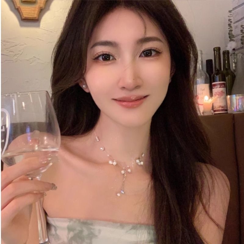 珍珠流苏项链女轻奢高级设计感小众2024年新款