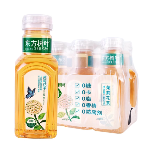 农夫山泉东方树叶335ml*6瓶茉莉花陈皮白茶乌龙青柑普洱335ml