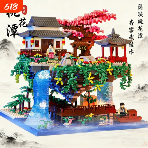 【批发价】桃花潭积木模型