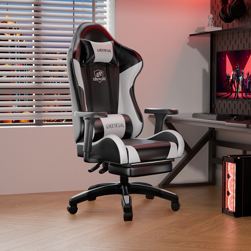 电竞椅子电脑椅家用舒适久坐宿舍电竞桌人体工学椅打游戏座椅按摩