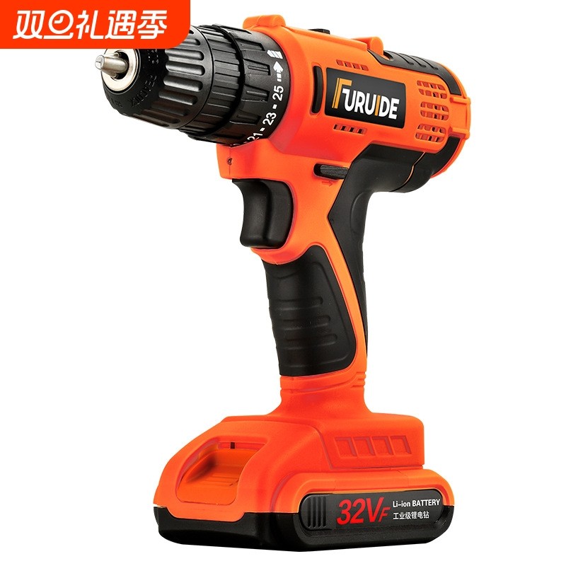 福瑞德厂家直销锂电池充电手电钻多功能电动螺丝刀家用电动工具