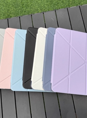 2025新款3Y折ipadpro保护壳透明air7保护套a16适用苹果11寸197平板防弯摔9第11代10带笔槽A2602mini6全包十m5