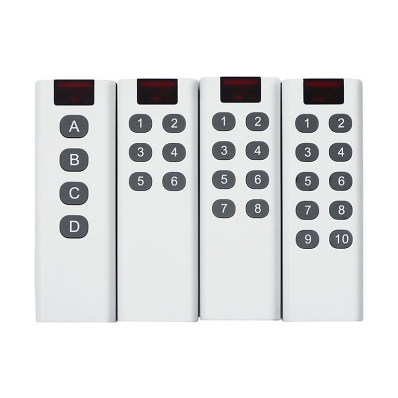 智能家居大白色红边遥控器开关电动卷帘门窗灯具控制1-10多键按钮
