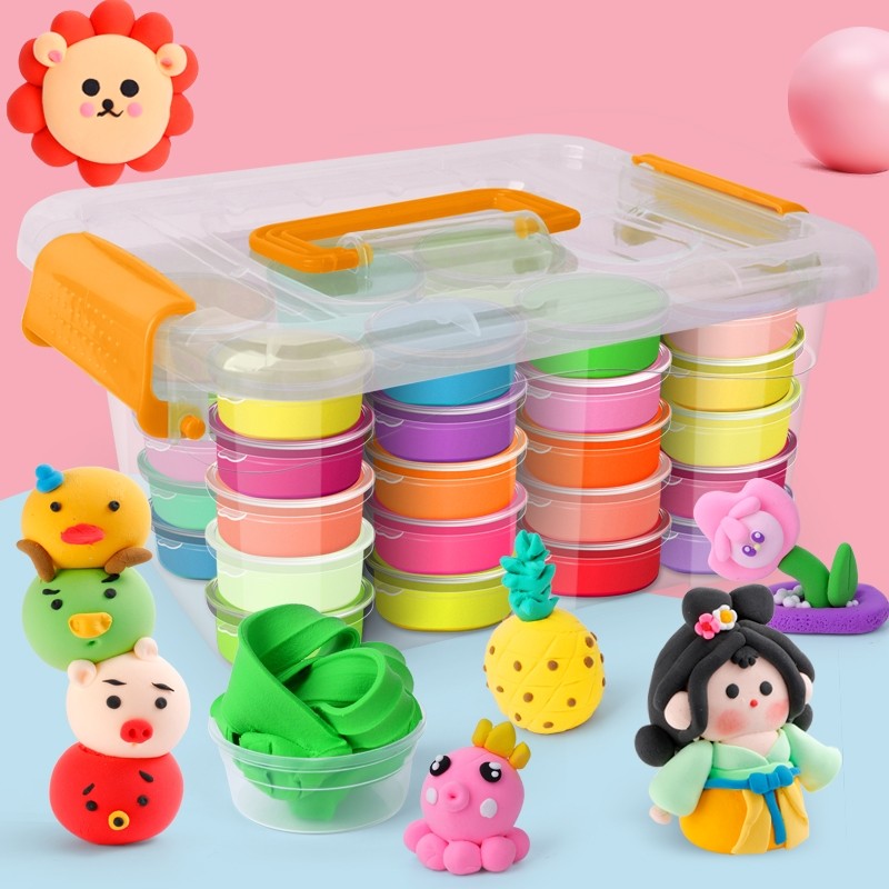 超轻粘土24色盒装毒无橡皮泥36色太空彩泥12色黏土儿童套装玩具DIY室内材料玩具,文具电教/文化用品/商务用品,彩泥/橡皮泥,淘宝优惠券,粉丝福利购,淘宝优惠卷