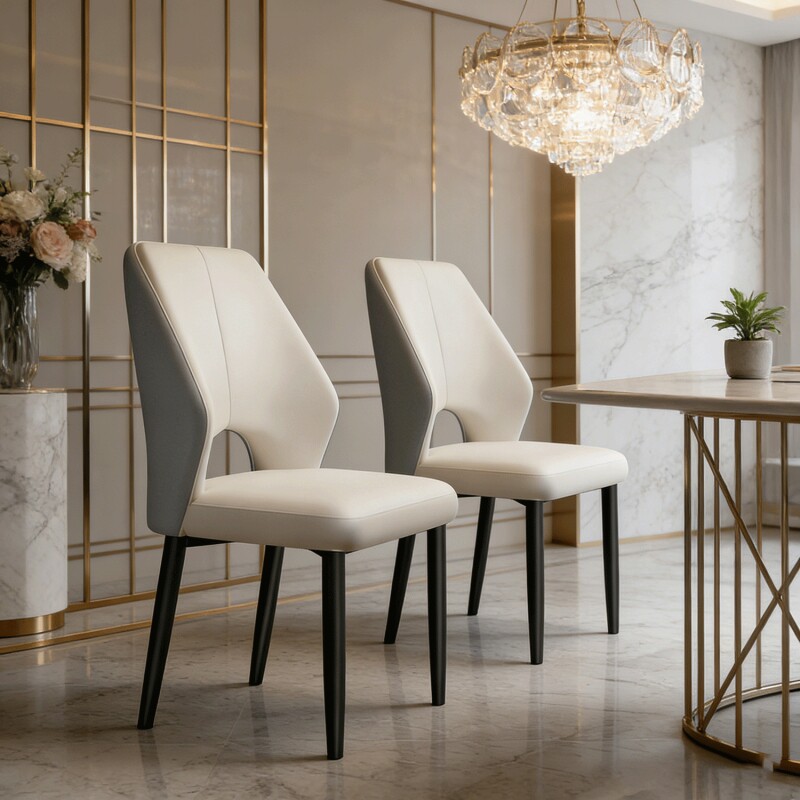 2026新款轻奢餐椅高级感靠背椅家用酒店餐厅简约餐桌椅网红椅子