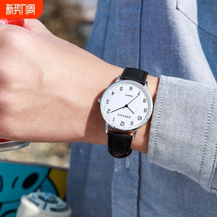 考试专用手表男女中学生简约静音机械潮流高考电子石英数字普通