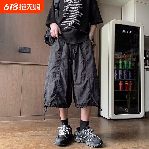 新款长裤中大童夏季休闲裤阔腿裤