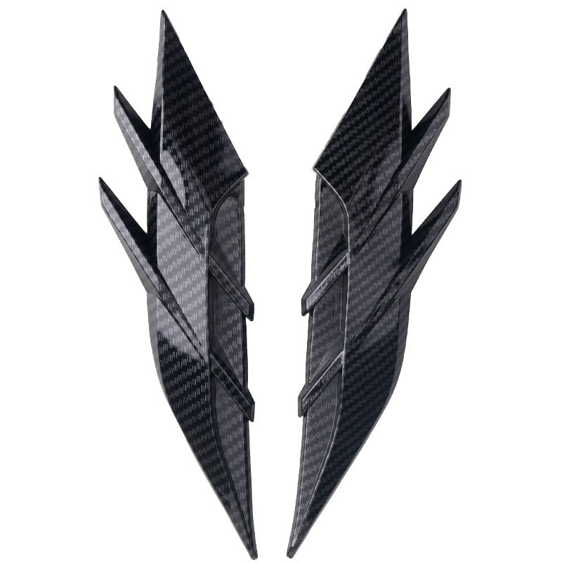 汽车叶子板改装通用鲨鱼侧风口改装车贴真出风口叶子板装饰贴