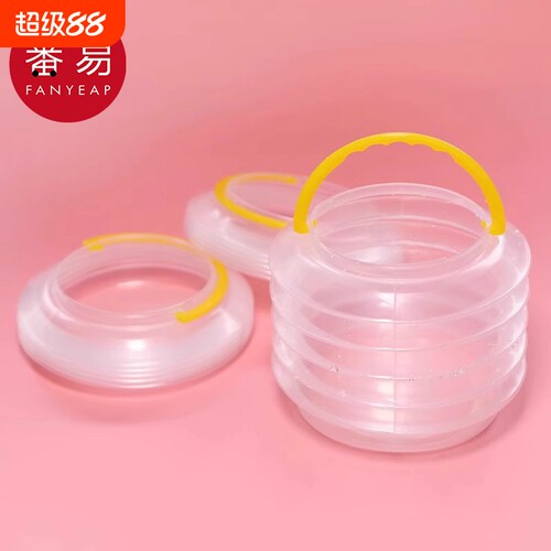 洗笔桶AA1SQ0-颜料绘画水彩小水桶便携手提国画油画折叠画洗笔筒