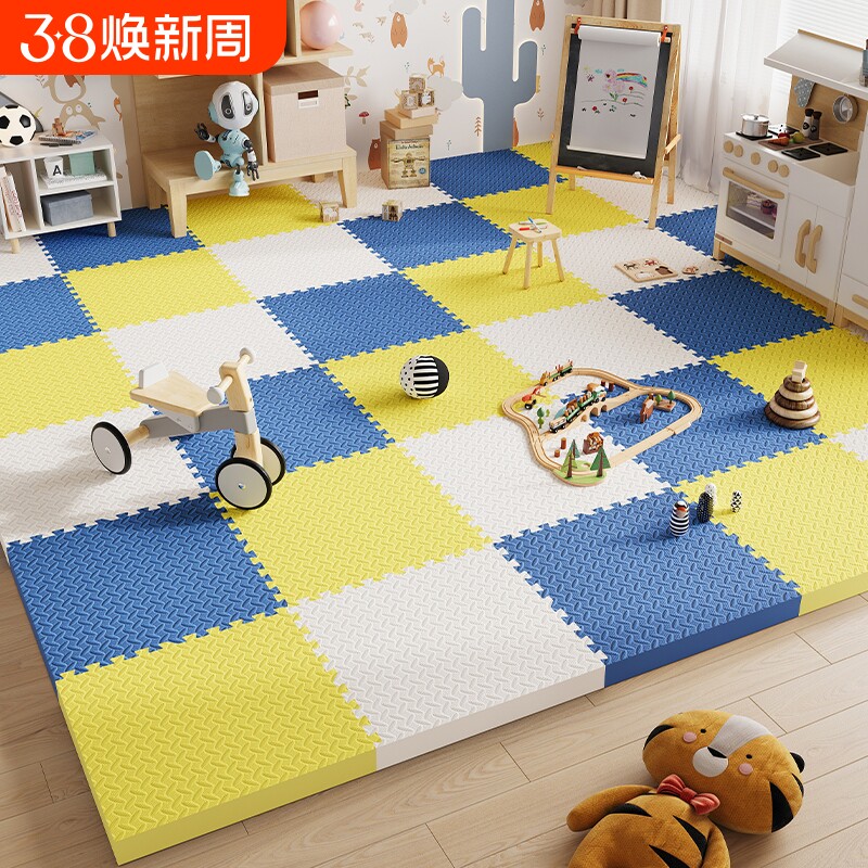 家用拼接泡沫地垫榻榻米儿童拼图爬爬行垫卧室客厅加厚地板垫子60