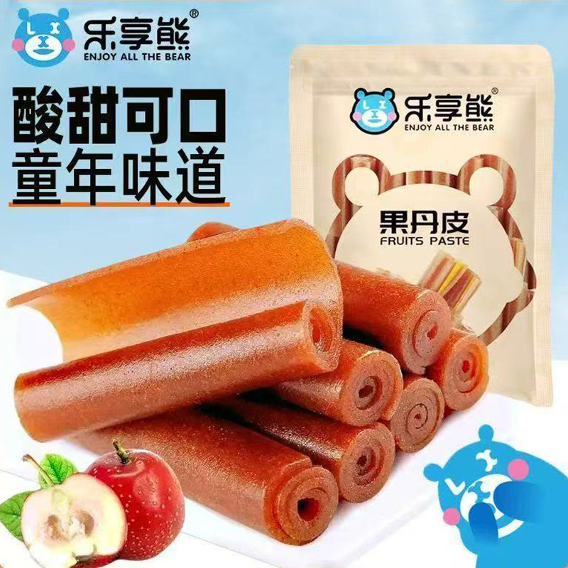 乐享熊果丹皮山楂卷500g蜜饯果脯老式零食山楂条手撕源头健康原味