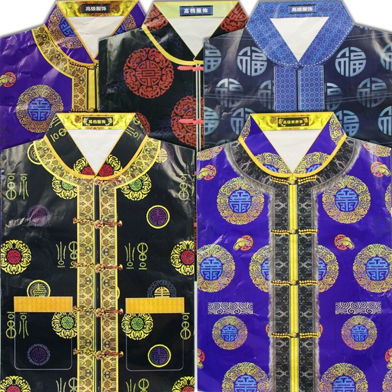 【唐装+裤子整套】祭祀用品祭奠祖先送寒衣节男士纸棉衣女上坟烧纸祭