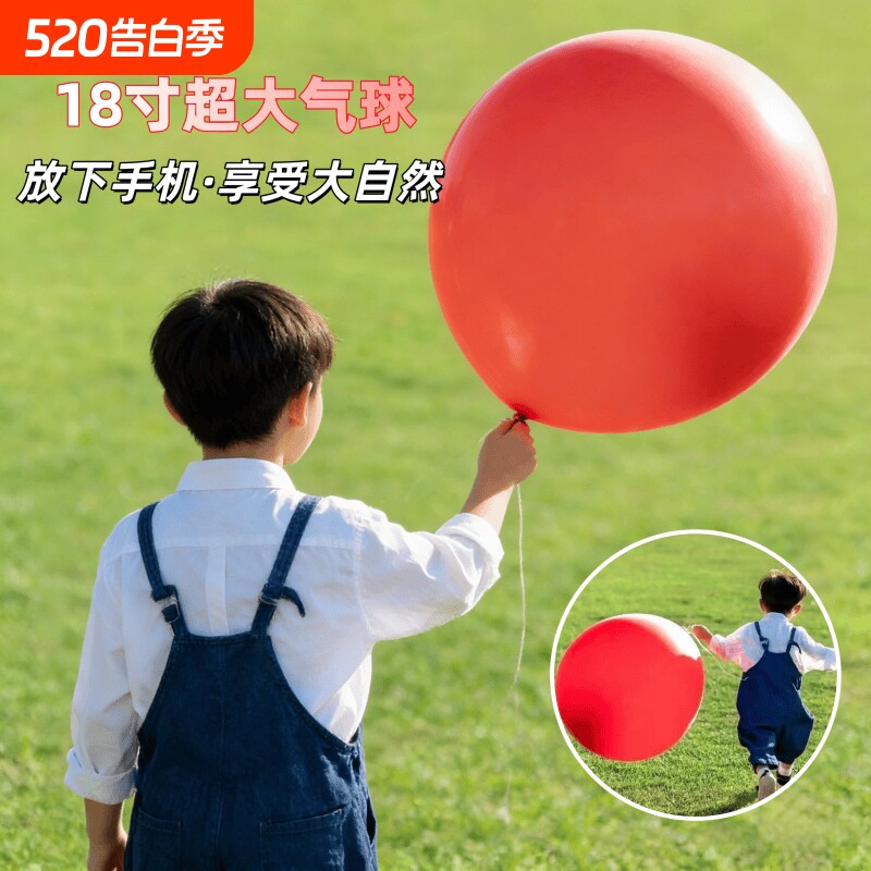 抢9g18寸超大加厚气球批发儿童公园露营户外玩具汽球乳胶形状室外