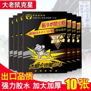 日本版 粘鼠板强力家用灭鼠老鼠贴捕鼠神器老鼠板粘胶 出口品质