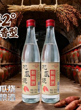 42度地瓜烧500ml*2粗粮酒红薯酒日常自饮实惠口粮酒平价瓜干酒