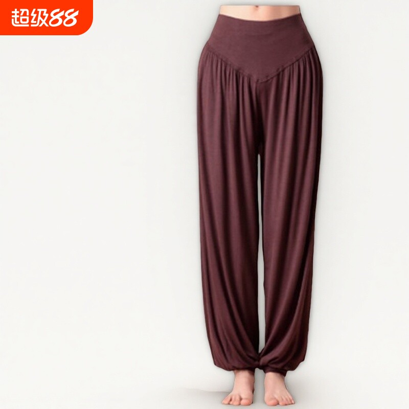莫代尔宽松广场舞服练功瑜伽裤