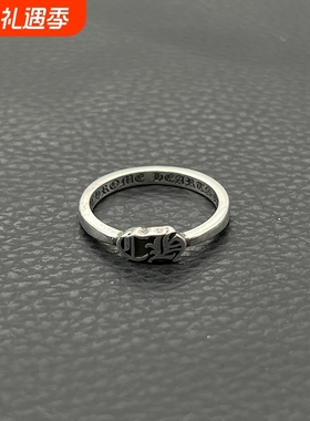 ODEK高级感复古泡泡糖梵文字母 logo细款戒指不掉色中古指环尾