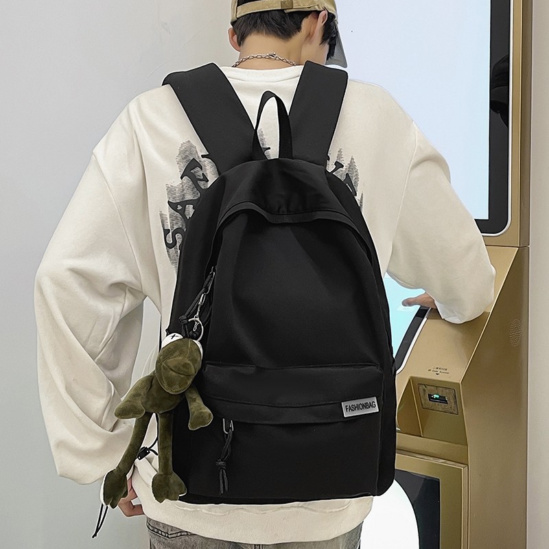 卡拉羊书包新款双肩包男士学生通勤登山旅游背包大容量简约电脑包初高