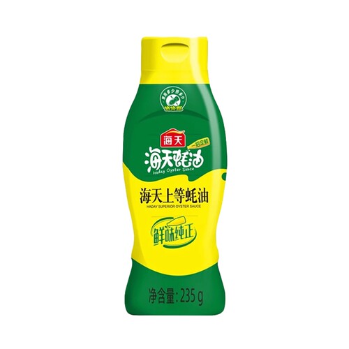 海天上等蚝油235克家用鲜味蚝汁老字号瓶装食用玻璃瓶