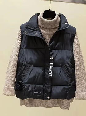 2026新款棉马甲女春秋韩版羽绒棉服背心外搭马夹秋冬外套冬天马甲