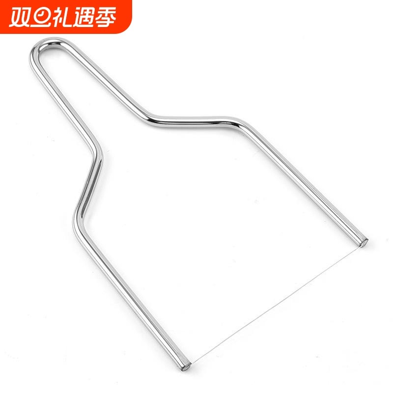 304不锈钢芝士钢丝切刀 皮蛋黄油奶酪线切割 芝士切片分片刀