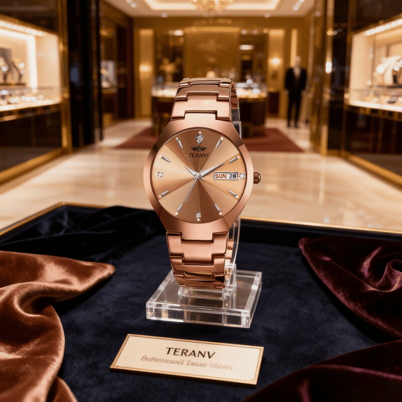 全自动男表手表男款机械风全自动防水数字双日历防水腕表男高级感