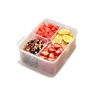 冰粉桶摆摊专用桶工具桶配料盒商用小料盒子收纳厨房食品分格食物