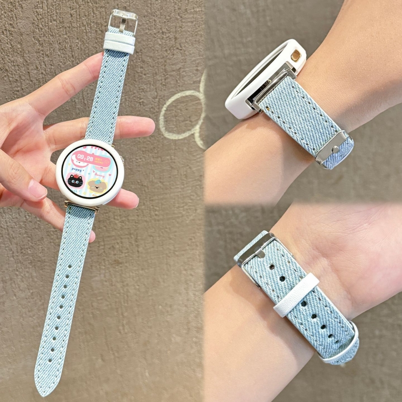 镂空蝴蝶结适用华为gt6表带5pro金属拼皮watch5智能运动配件gt3/gt2男女款小米watchs4保护套壳