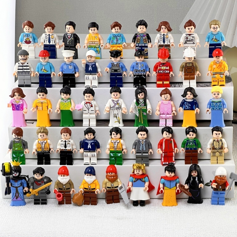兼容乐高城市职业警察男女人偶拼装玩具积木老师医生员工人仔公仔
