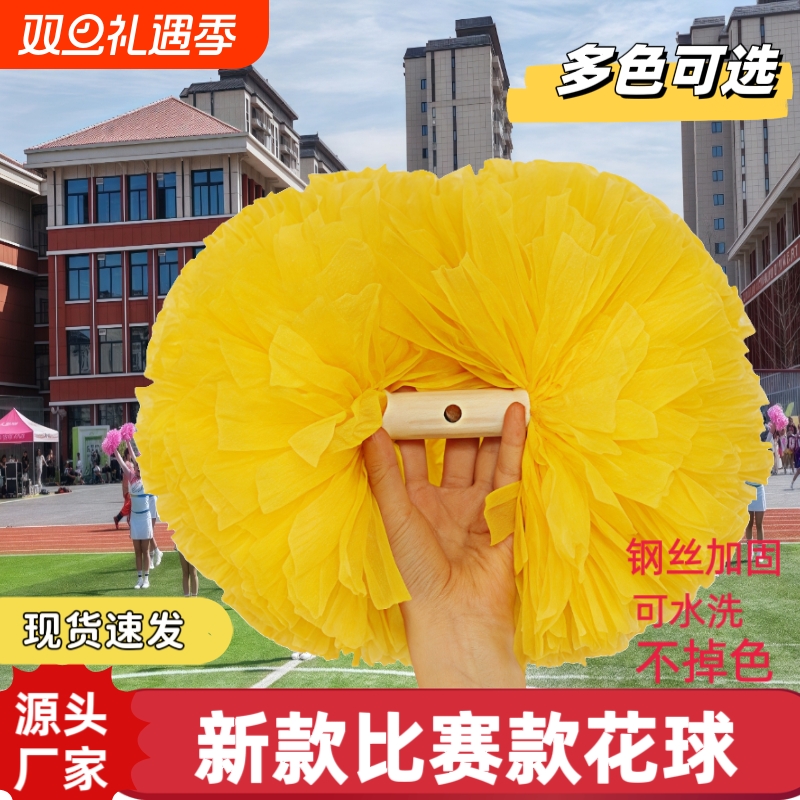 比赛款花球啦啦队手拿花拉拉队彩球舞蹈道具运动会手花啦啦操花球