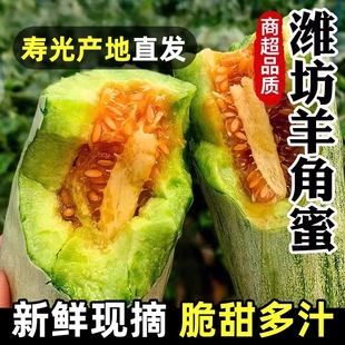 山东羊角蜜甜瓜酥瓜新鲜水果蜜瓜头茬香瓜当应季现摘年货节特级