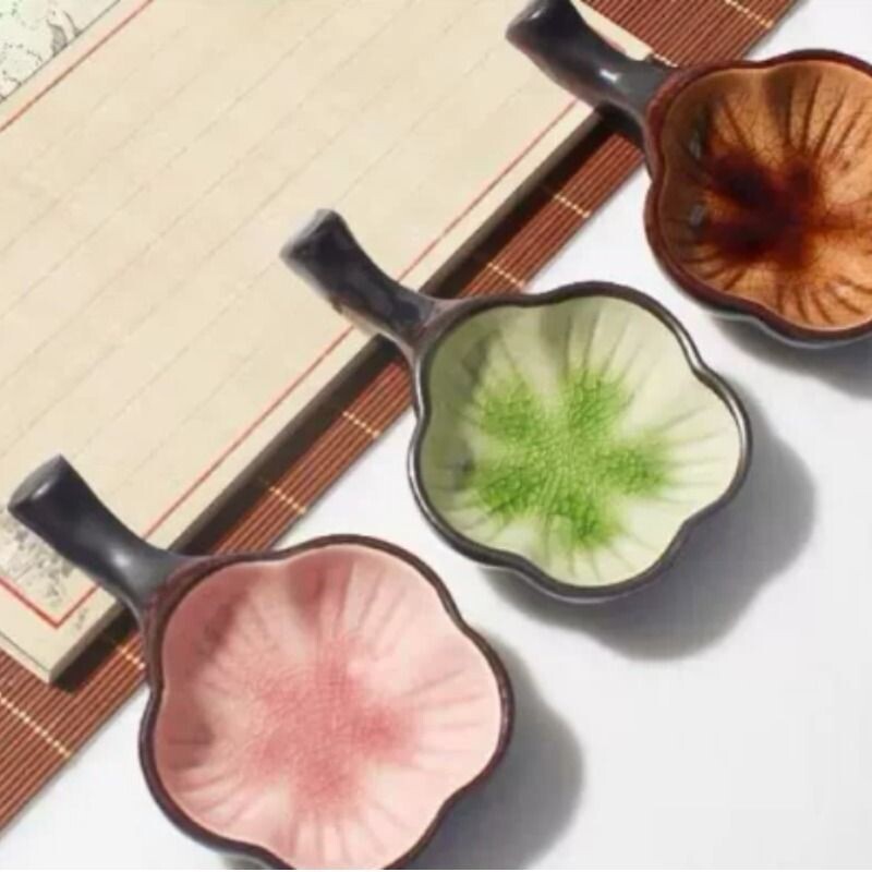 陶瓷墨碟多功能梅花笔搁墨池书法水碟笔洗笔舔盛墨汁墨盒文房四宝
