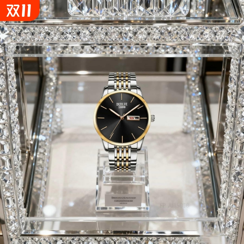 男款手表防水石英腕表高级感男士全自动非机械表正品名牌钢带商务