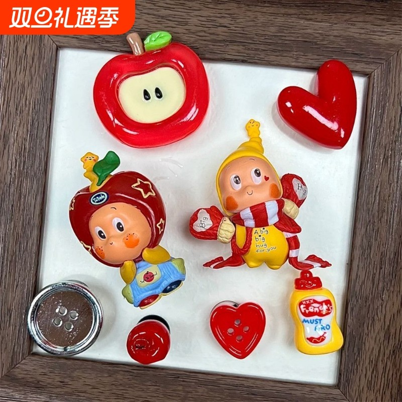 拳击星星人洞洞鞋配饰来自星星的礼物适配crocs鞋花可diy卡扣