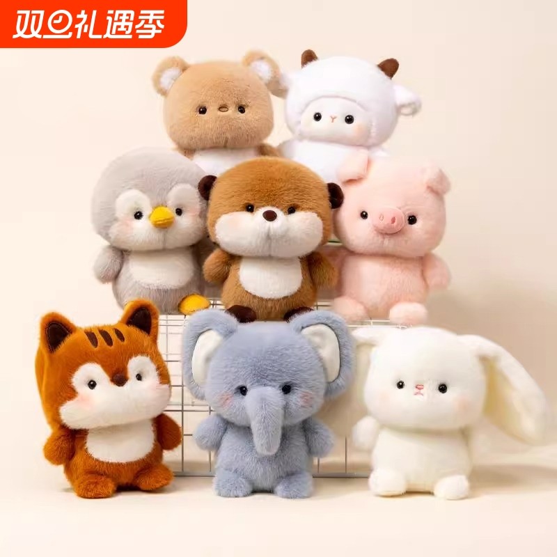 桌伴玩偶娃娃小熊公仔毛绒玩具摆件搭子生日礼物女小熊猫新款狐狸