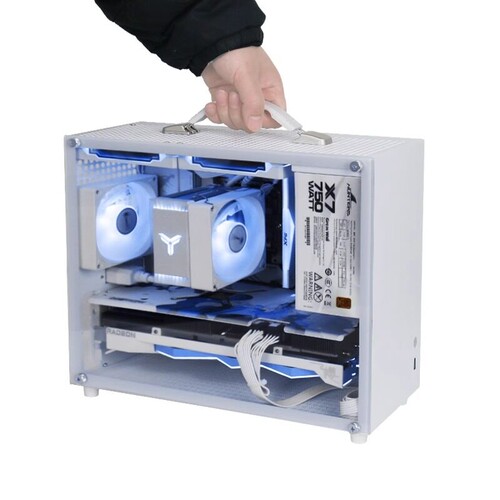京特尔A600ITX/matx机箱ATX便携手提迷你台式电脑主机风扇高颜值
