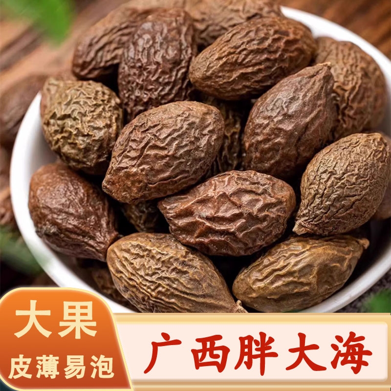 正品广西胖大海中药材新货胖大海干果泡水喝搭金银花润喉茶无硫