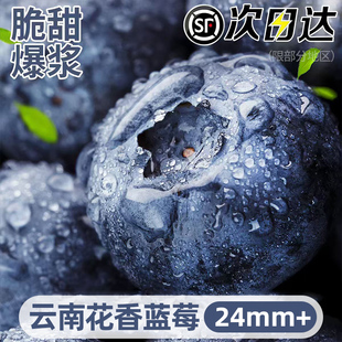 包邮 怡颗高山L25花香孕妇整箱京东 云南蓝莓新鲜水果鲜果高端当季