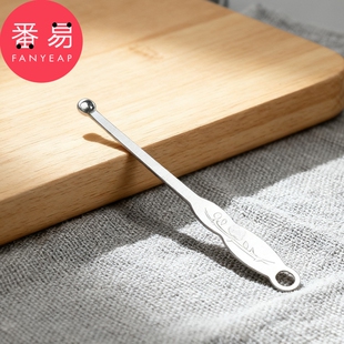 耳勺D1vl001-圆头薄边掏耳勺耳扒子家用挖耳勺老式采耳器工具发光