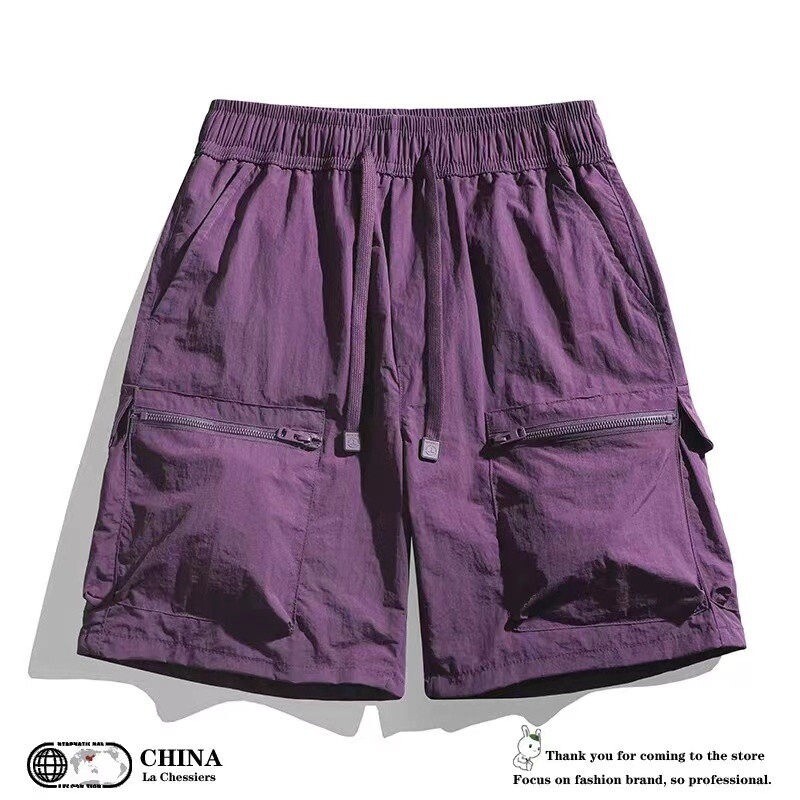 美式机能工装短裤男夏季图片