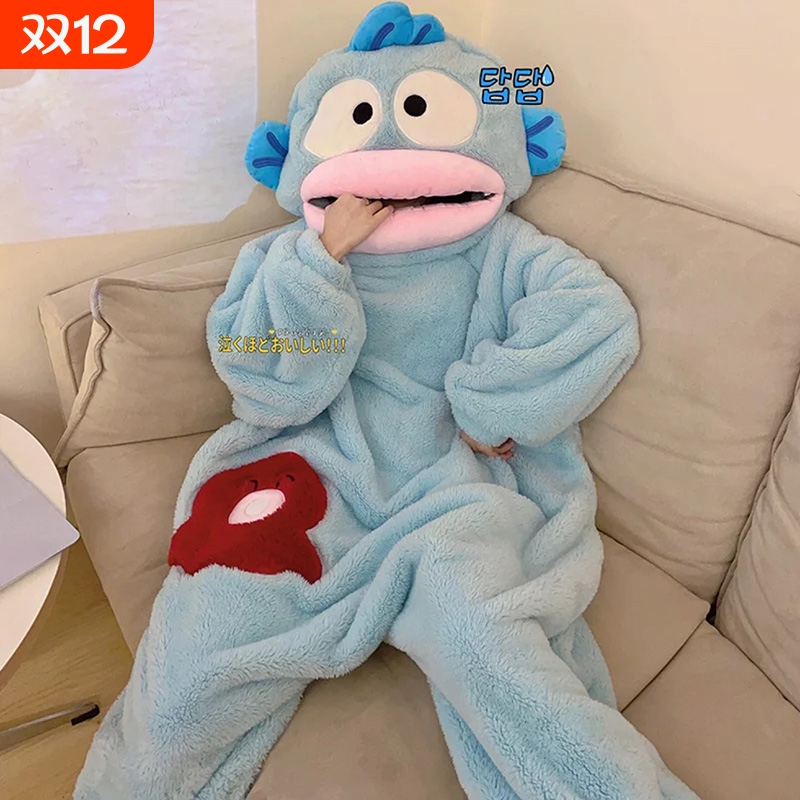 丑鱼珊瑚绒加厚睡衣|345人收藏