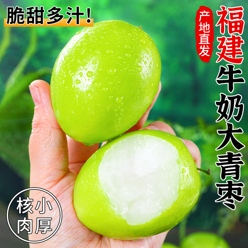 牛奶大青枣|脆甜多汁|现摘现发