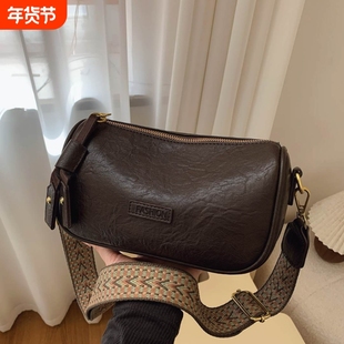 伊布古奇斜挎包复古包包女秋冬季2025新款爆款时尚百搭单肩休闲