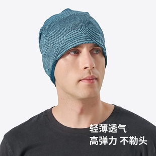夏季运动帽子男女封顶薄冰爽网眼户外骑行跑步登山透气防晒包头帽