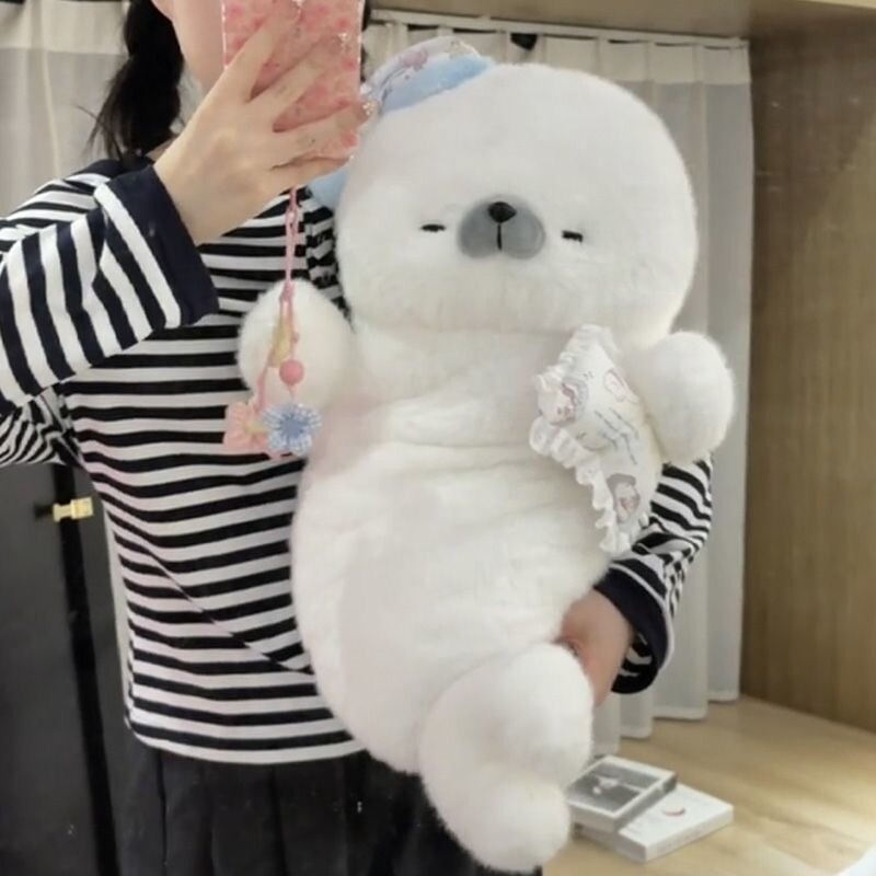 海豹玩偶公仔送女孩子实用毕业娃娃大号睡觉抱枕床上女生生日礼物