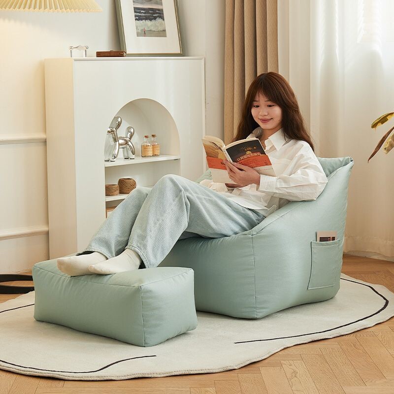 懒人沙发科技布单人靠椅沙发椅子躺椅卧室小沙发卧室阳台可躺可睡
